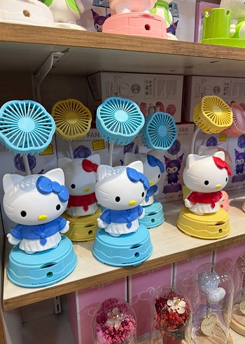 Renkli Hello Kitty Masaüstü Mini Vantilatör - Görsel 2