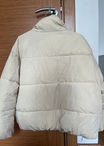 Bej Düğmeli Midi Kadın Ceket - Görsel 4