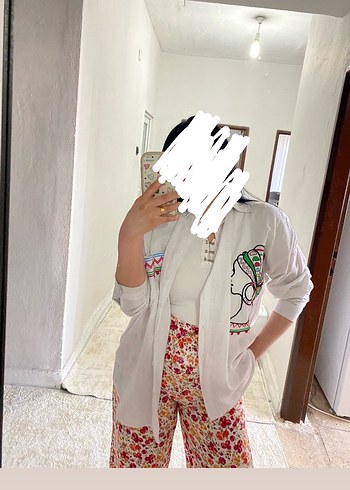 Trendyol & Milla Çiçek Desenli Bohem Rahat Uzun Pantolon