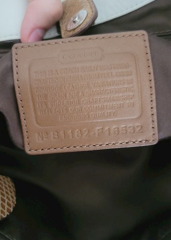Beden beyaz Renk Coach vintage kol çantası