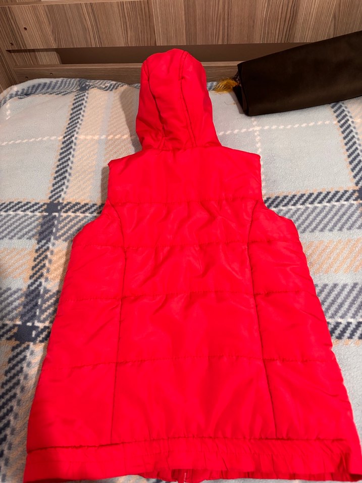 Lc Waikiki Kız Çocuk Kapüşonlu Fermuarlı Yelek - Görsel 3