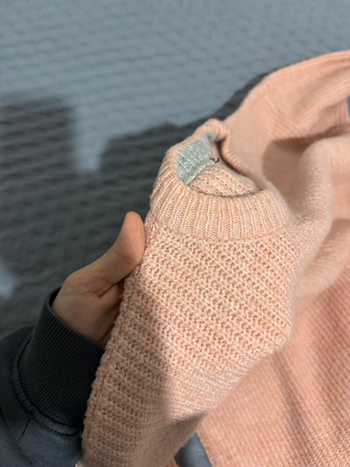 Gri Kadın Triko Salaş Kazak - Görsel 3