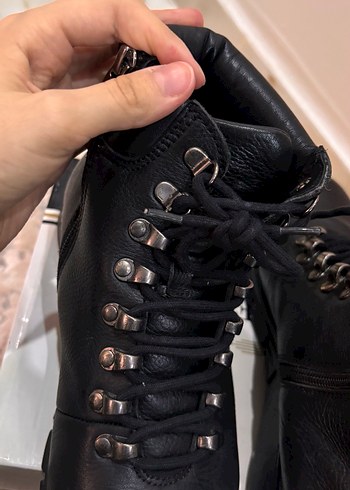 Greyder Hakiki Deri Kadın Kısa Bot - Görsel 6