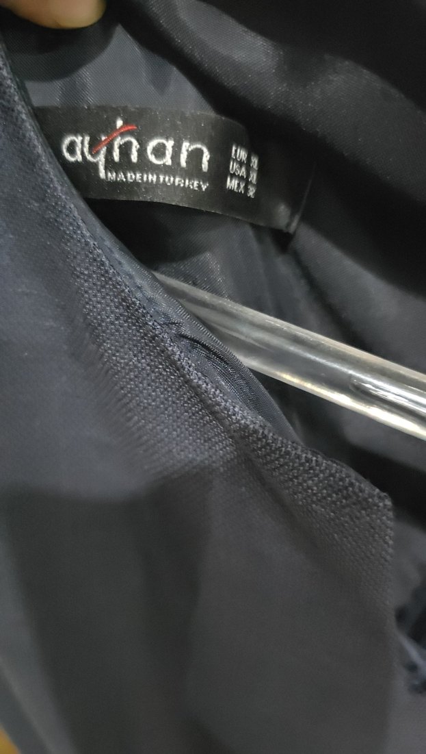 Kemerli V Yaka Midi Ofis Elbisesi - Görsel 2