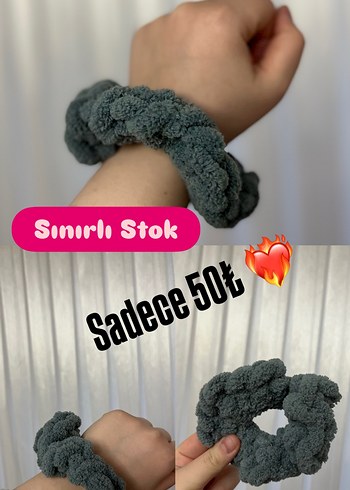 Puffy Saç Tokası Scrunchie - Görsel 4