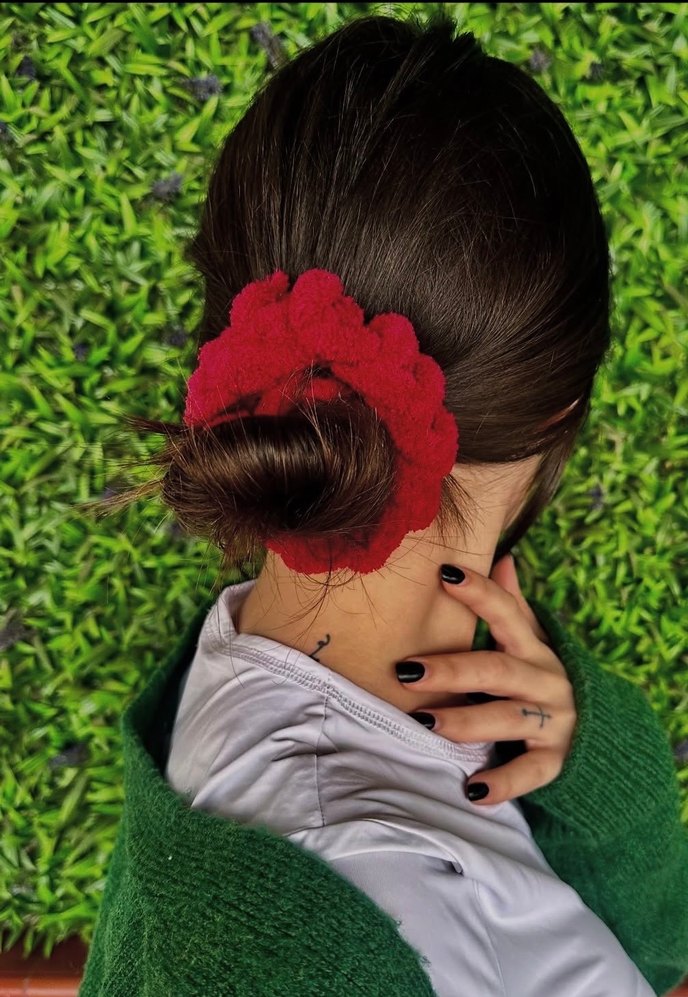 Pembe Fırfırlı puffu Saç Tokası - Görsel 4