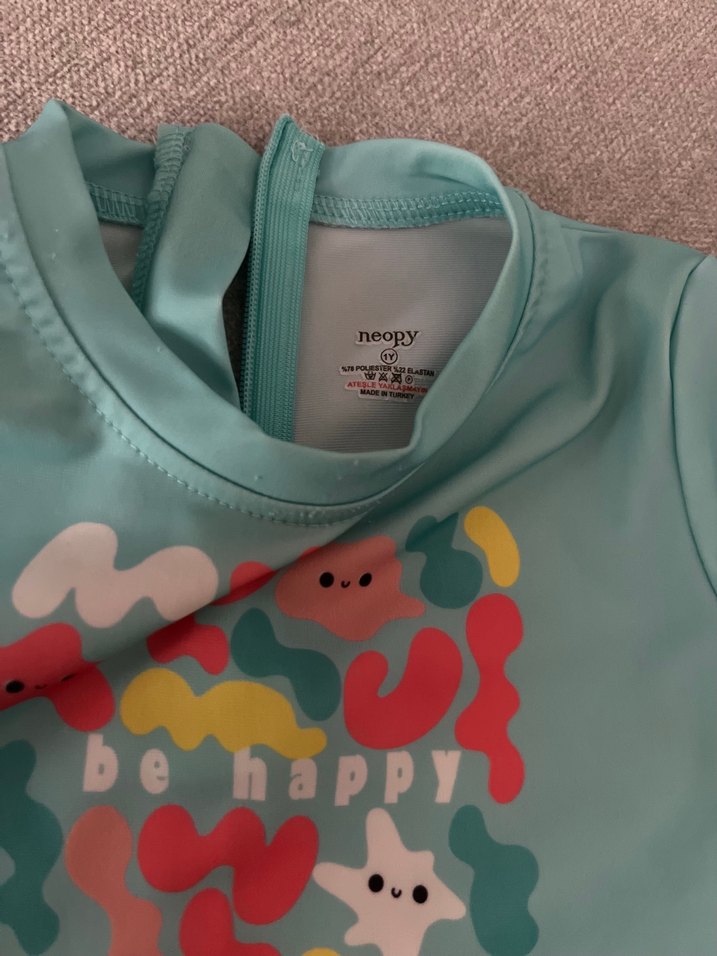 Turkuaz Baskılı Erkek Çocuk Mayo Takımı - Görsel 3