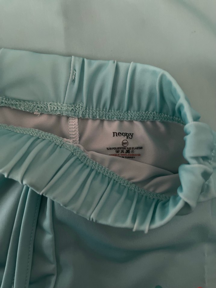 Turkuaz Baskılı Erkek Çocuk Mayo Takımı - Görsel 2