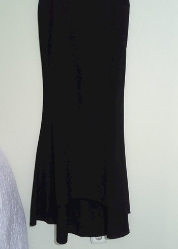 Kadın Mavi Drapeli takım balık etek yarasa kol gömlek - Görsel 5