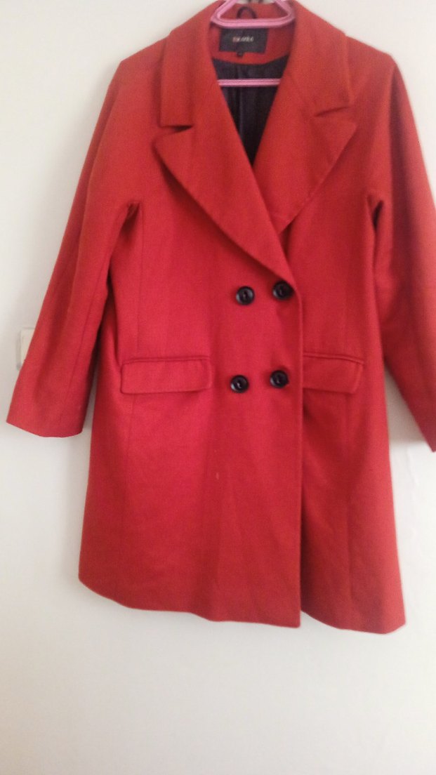 Kırmızı Fermuarlı Kadın Ceket - Görsel 4