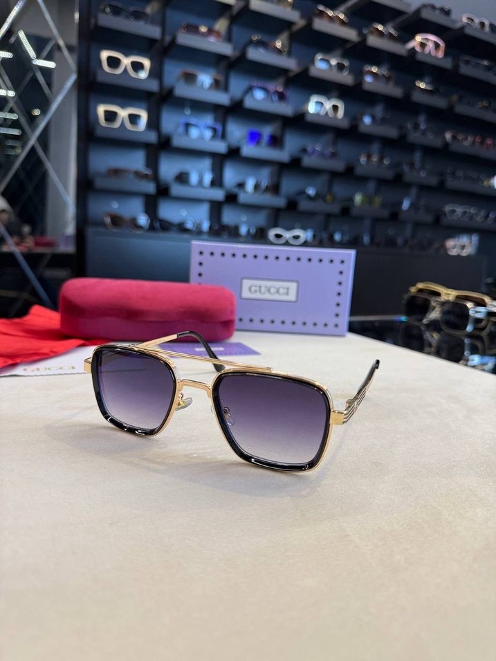 Şeffaf Gri Street Style Gözlük - Görsel 2