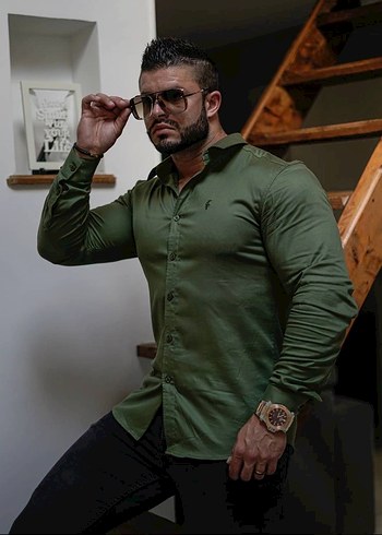 Şeffaf Çerçeveli Mavi erkek Güneş Gözlüğü - Görsel 5