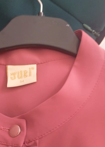 Diğer Pembe Saten Düğmeli Hamile Bluzu