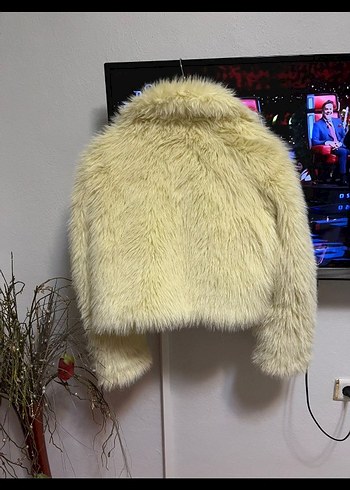 Zara zara Kısa Kürk Detaylı Kadın Mont