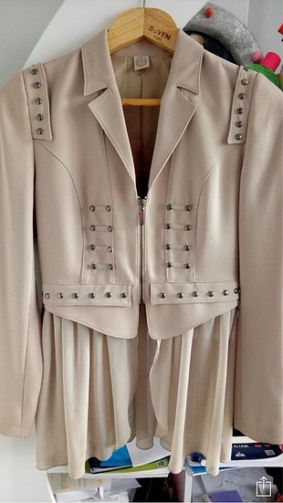Home Store Bej rengi blazer ceket