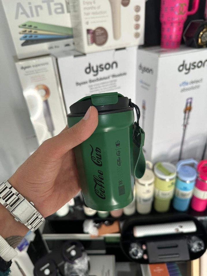 Yeşil Renkli Termos Matara - Görsel 3