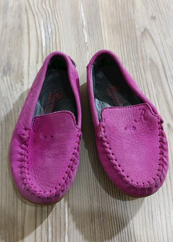 Kız Çocuk Pembe Süet Tokalı Loafer - Görsel 4