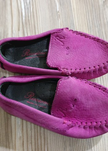 Kız Çocuk Pembe Süet Tokalı Loafer - Görsel 2