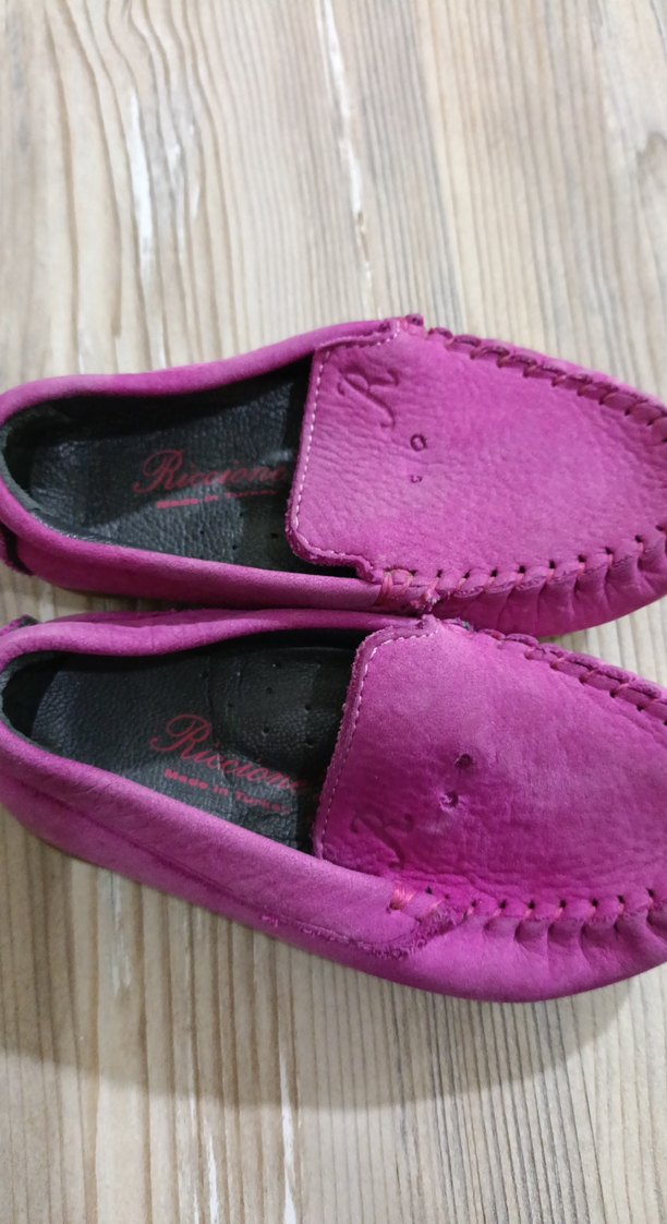 Kız Çocuk Pembe Süet Tokalı Loafer - Görsel 2
