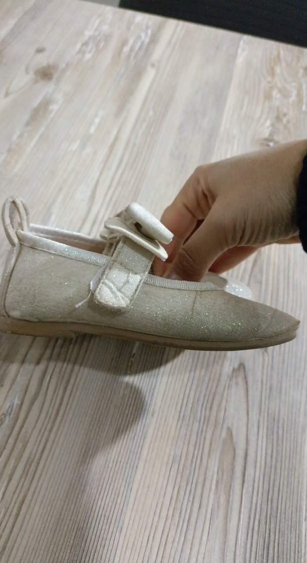 Kız Çocuk Beyaz Fiyonklu Babet - Görsel 3