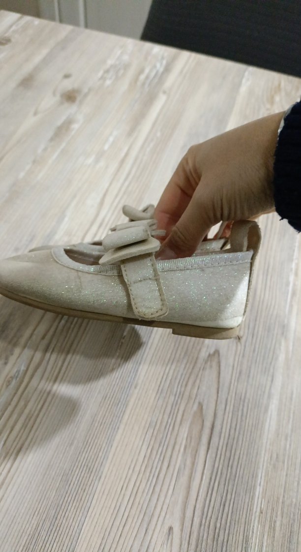 Kız Çocuk Beyaz Fiyonklu Babet - Görsel 4