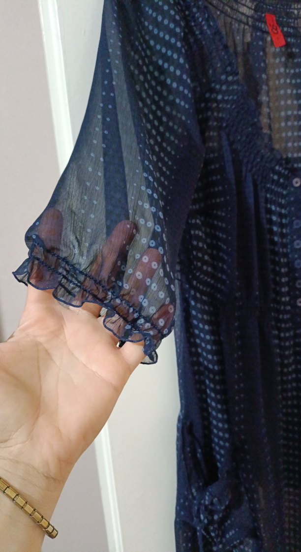 Bohem Tarzı yuvarlak Yaka pareo - Görsel 2