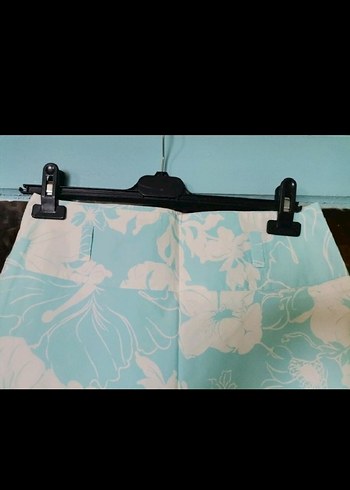 Mavi Çiçek Desenli etek. - Görsel 2