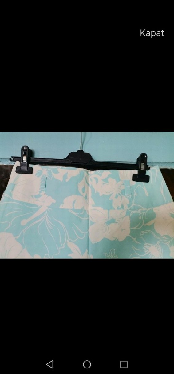 Mavi Çiçek Desenli etek. - Görsel 2