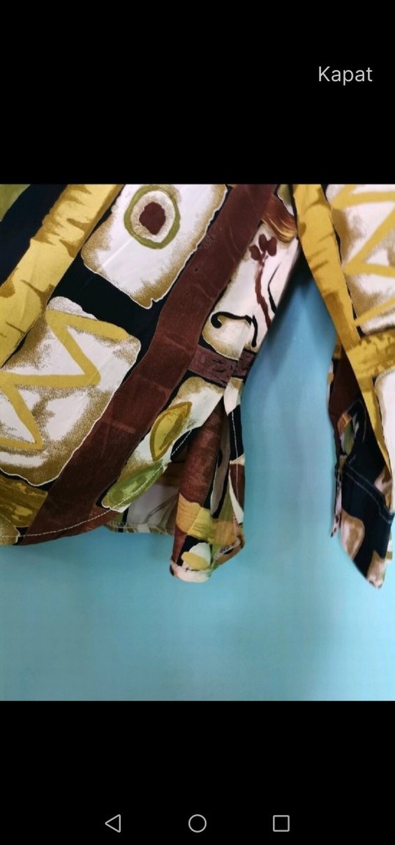 Bohem Çok Renkli Desenli Uzun Kollu Gömlek - Görsel 3