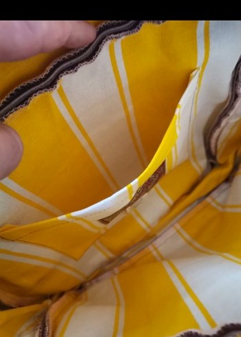 Desenli Bohem Deri Kadın Çanta. Gerçek deri - Görsel 8