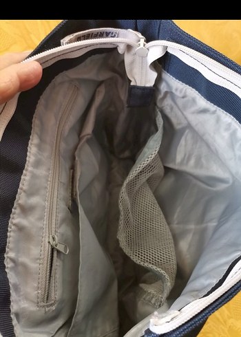 Gri Fermuarlı Erkek Omuz Çantası. Generation. Garfıeld marka - Görsel 7