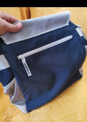 Gri Fermuarlı Erkek Omuz Çantası. Generation. Garfıeld marka - Görsel 3