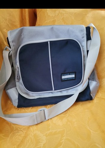 Gri Fermuarlı Erkek Omuz Çantası. Generation. Garfıeld marka - Görsel 12