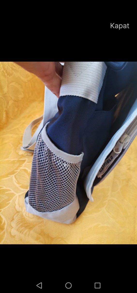 Gri Fermuarlı Erkek Omuz Çantası. Generation. Garfıeld marka - Görsel 2