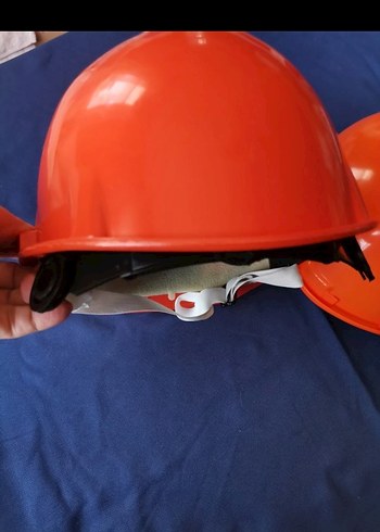 Turuncu inşaatçı kaskı. 2 tane. YENİ - Görsel 4