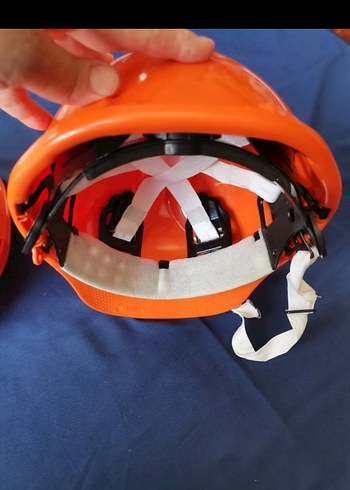 Turuncu inşaatçı kaskı. 2 tane. YENİ - Görsel 8