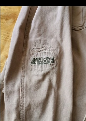 Düğmeli Bej erkek spor ceket - Görsel 6