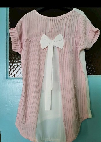 Kız Çocuk Baskılı Salaş Tişört - Görsel 2