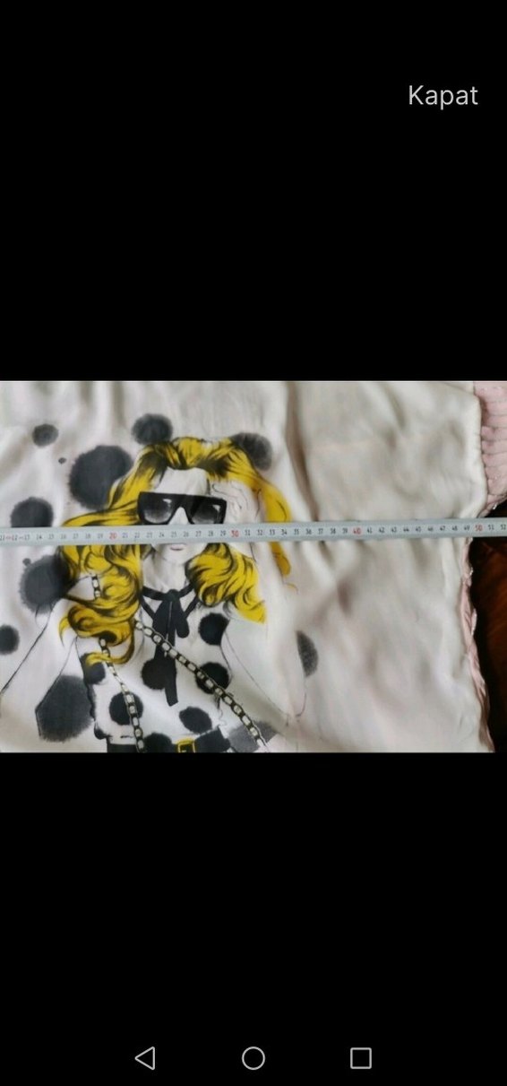 Kız Çocuk Baskılı Salaş Tişört - Görsel 5