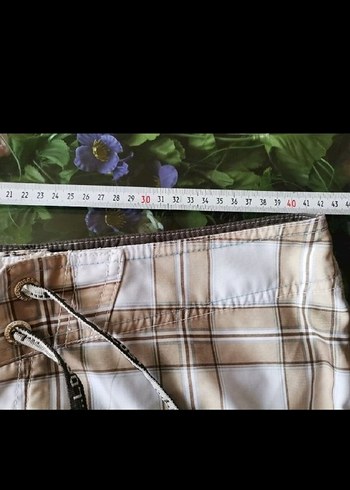 Bağcıklı Erkek Kareli Şort. Loft marka - Görsel 10