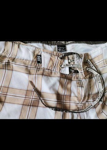 Bağcıklı Erkek Kareli Şort. Loft marka - Görsel 9