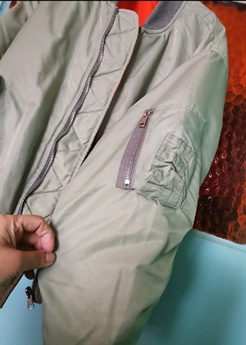 Çağla yeşil pilot montu - Görsel 5