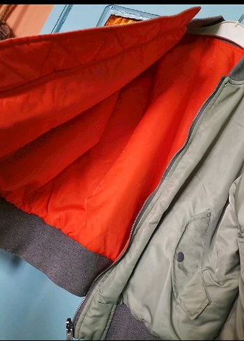 Çağla yeşil pilot montu - Görsel 3