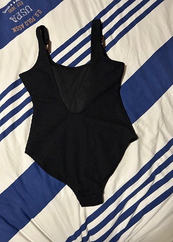 xl Beden siyah Renk DeFacto Burumcuk Kumaş Siyah Askılı Kadın Mayo