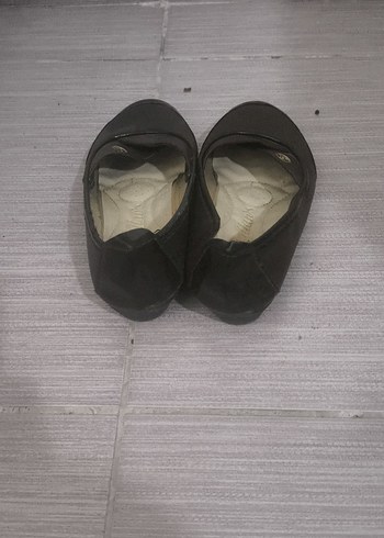 38 Beden Kahverengi Tokalı Kadın Dolgu Topuklu Babet