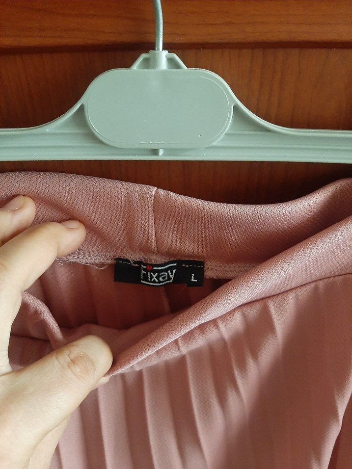 Pembe Bohem Uzun Kadın Etek - Görsel 3