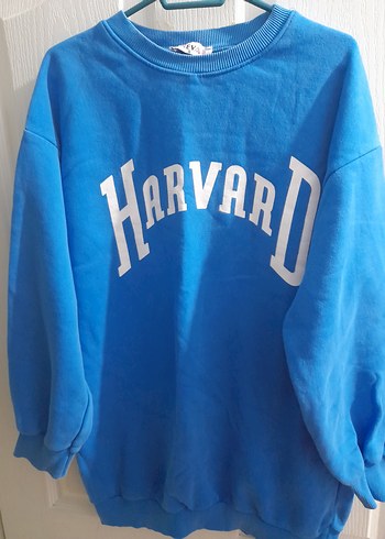 Mavi Harvard Baskılı Kadın Sweatshirt - Görsel 2