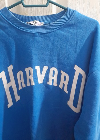 Mavi Harvard Baskılı Kadın Sweatshirt - Görsel 3