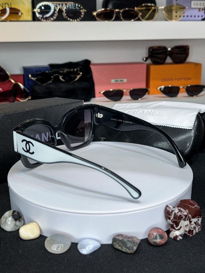 Şeffaf Beyaz Kadın Güneş Gözlüğü - Görsel 2