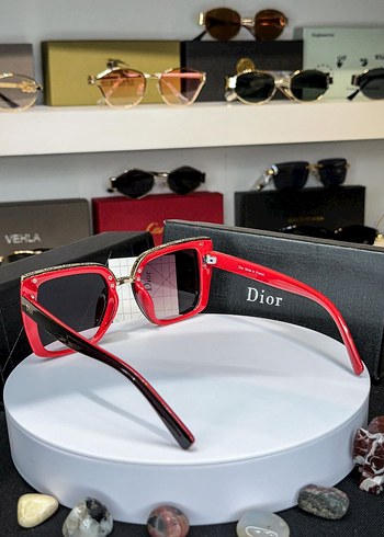 Dior Kadın Klasik Koyu Kırmızı Gözlük - Görsel 2